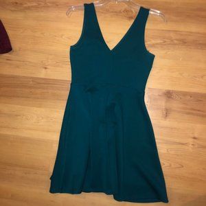 Forever 21 Jewel Green Skater Dress